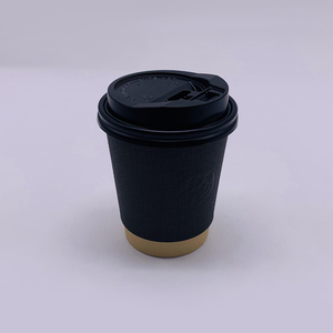 Tasse en papier de qualité alimentaire de haut rang avec couvercle pour café chaud jus froid eau pétillante à emporter - Product Image 4
