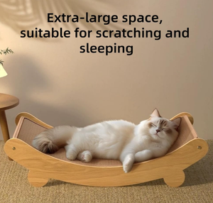 बड़े आधुनिक लकड़ी की बिल्ली खरोंच बोर्ड घोंसला चार सीज़न पालतू बिस्तर पीस पीस के लिए पंजे खरोंच खिलौने - Product Image 2