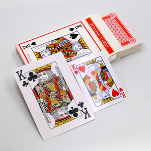 Cartas de Póker de Papel Recubierto de Plástico con Diseño de Joker Rojo Personalizado de Alta Calidad, en Varios Tamaños: Jumbo, Estándar y Mini - Product Image 4