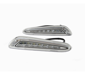 DRL Per <span class=keywords><strong>Mazda3</strong></span> 2010 2011 2012 2013 LED Luci di Marcia Diurna Luce di nebbia copertura della lampada del faro con indicatori di direzione gialli - Product Image 1