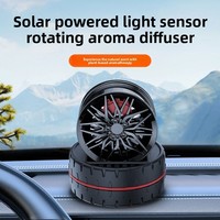 Diffuseur de parfum solaire pour voiture, désodorisant longue durée, éliminateur d'odeurs, en plastique et métal