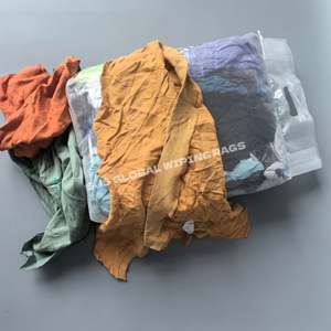 Trapos de felpa de algodón 100% reciclados de grado A, de alta resistencia, de colores, tipo sudadera, 10 kg para limpieza - Product Image 1