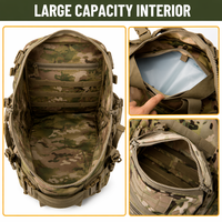 Sac à dos tactique, sac d'assaut, nylon Multicam, imperméable, chasse en plein air, randonnée, survie, trekking, sac à dos
