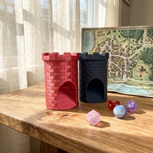 Torre de Dados Castle D20, Impresa en 3D, Accesorio Retro para Juegos de Mesa, Rodador de Dados Portátil para DND, RPG, TRPG y Campañas - Product Image 6