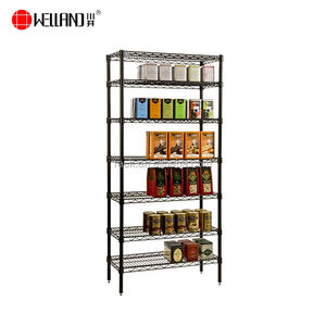 Estante de exhibición de alimentos enlatados Pos a granel de 7 niveles, estante de alambre de supermercado 18x48 - Product Image 1