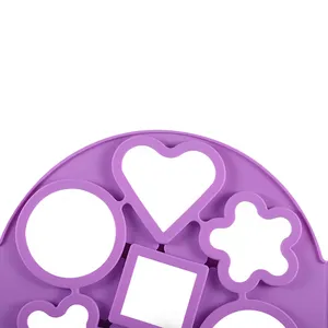 Moule à crêpes en silicone, formes multiples, 7 trous, antiadhésif, pour œufs frits, ustensiles de cuisine pour la famille - Product Image 4