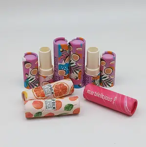 Mini Twist Lip balm push up paper tube 3.5g deodorant container oil-resistant