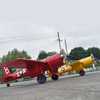 Modèle d'avion rétro européen en fer forgé, artisanat en métal fait main, décorations créatives pour la maison et les bars