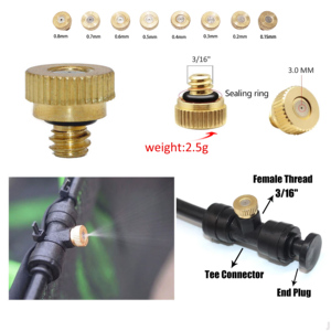 Trampolín para patio trasero, parque acuático, manguera de agua, patio exterior, sistema de refrigeración, boquillas de niebla, pulverizadores de agua para invernadero - Product Image 4