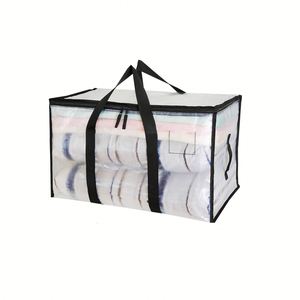 Bolsas de Plástico Extra Grandes y Resistentes para Mudanza, Impermeables, con Asas y Cierres, Plegables, para Almacenamiento en Dormitorios Universitarios - Product Image 4