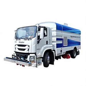 Camion balayeuse routière à aspiration 4x2 Isuzu personnalisé Clw avec une forte puissance d'aspiration pour le nettoyage des rues municipales et l'assainissement urbain - Product Image 1