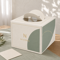 Cajas para Pasteles de Cartón Reciclable Ecológicas Personalizadas con Asas, Diseño Plegable, Ventanas para Mascotas, Acabado Mate
