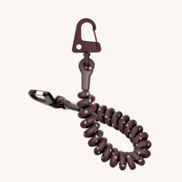 Dragonne rétractable enroulée par lanière en spirale élastique durable pour le téléphone portable pour les cadeaux promotionnels