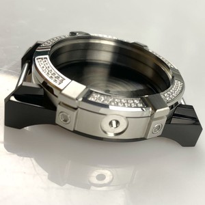 אור שמש זוהר, dazlingpuxury 41x50.5mm316l במקרה נירוסטה 90 cz אבנים, 5 אטם עמיד למים, fits11/2/1 תנועת גודל - Product Image 6