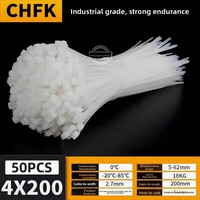 Serre-câbles en nylon, sangles de fixation robustes, sangles de liaison auto-bloquantes, boucles autobloquantes, noir et blanc, Chine continentale, pour câbles