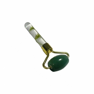 Rodillo Facial de Aventurina Verde para Terapia Antiarrugas y Antienvejecimiento, Rodillo de Alta Calidad con Forma de Flor, Herramienta de Masaje Facial - Product Image 3