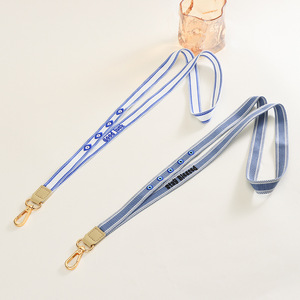 Polyester Cotton Handwoven Strap Phone Lanyard Fashion Neck Strap Card Holder Wholesale Other Lanyards