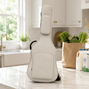 Gepolsterte 41-Zoll-Gitarrentasche für Akustikgitarren, wasserdichtes Oxford-Gewebe, Rucksacktaschen, leicht, stoßfest, tragbar, langlebig - Product Image 6