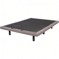 Sommier de lit électrique intelligent réglable motorisé avec inclinaison tête et pieds, cadre rembourré pour mobilier de chambre
