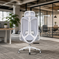 Chaise de bureau ergonomique de luxe moderne avec accoudoirs réglables pour salle de conférence, salle de réunion, gaming, travail informatique, bureau de direction et bureau à domicile