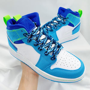 Lacets de feu <span class=keywords><strong>AF1</strong></span>/AJ1 univers Galaxy lacets plats rouge <span class=keywords><strong>bleu</strong></span> vert chaussures de basket-ball chaussures de sport lacets hommes femmes 120/140/160 - Product Image 2