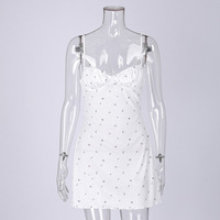 Nouvelle collection été 2026 : Pyjama décontracté blanc à motifs floraux pour femme – Caraco tricoté imprimé respirant, idéal pour la nuit et la détente