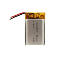 Batterie KC en promotion : Batterie rechargeable lithium-ion 300 mAh 3,7 V 602030, approvisionnement direct usine pour casque Bluetooth
