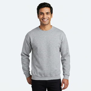 Sudadera Unisex de Forro Polar con Cuello Redondo, Manga Larga, Jersey Básico para Hombre, Venta al Por Mayor, Nueva Colección 2026 - Product Image 1