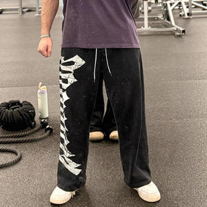 <span class=keywords><strong>Pantalon</strong></span> de sport pour <span class=keywords><strong>homme</strong></span> King Mcgreen, nouvelle collection été, imprimé, décontracté, taille mi-haute, fitness, streetwear, loisirs, coupe droite, tissu épais - Product Image 5