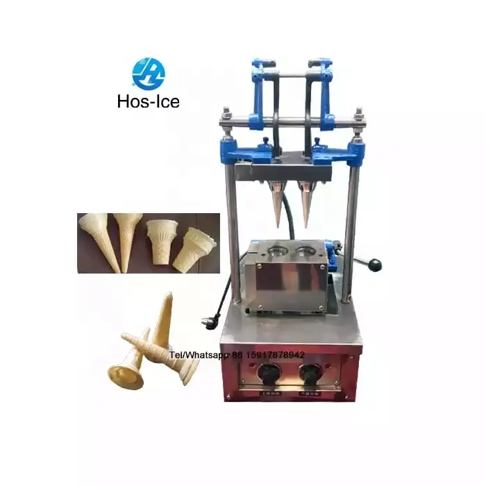 Máquina para hacer conos de helado, máquina para hacer conos de azúcar enrollados, fabricante de conos de waffle, cono de helado
