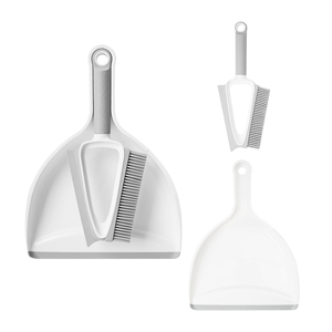 Balai compact Cleanhome avec pelle et lèvre <span class=keywords><strong>en</strong></span> caoutchouc TPE, pour table et comptoir, fixation murale pour rangement <span class=keywords><strong>en</strong></span> cuisine - Product Image 1
