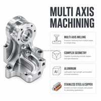Fournisseur de composants électroniques complexes en aluminium, acier inoxydable, cuivre, pièces usinées CNC multi-axes OEM