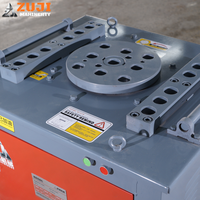 Machine à cintrer les barres d'armature manuelle ZUJI GW40, moteur 3kW, 220V/380V, acier inoxydable, acier au carbone, diamètre de coupe 6-36mm, garantie 1 an