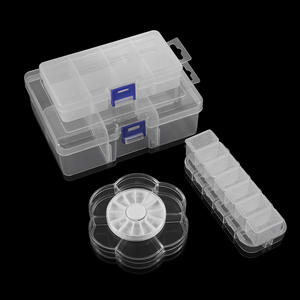 Varias cajas <span class=keywords><strong>de</strong></span> plástico transparentes pequeñas y cuadradas redondas extraíbles <span class=keywords><strong>para</strong></span> accesorios <span class=keywords><strong>de</strong></span> joyería y almacenamiento <span class=keywords><strong>de</strong></span> flores prensadas - Product Image 3