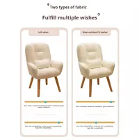 Chaise d'ordinateur minimaliste, pivotante à 360°, rembourrage en latex, confortable pour une longue durée de siège, chaise de bureau, chaise de bureau, dossier de canapé