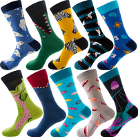 Chaussettes de sport amusantes en coton à motifs de dessins animés multicolores, vente chaude, vente en gros, chaussettes confortables pour femmes, printemps et automne