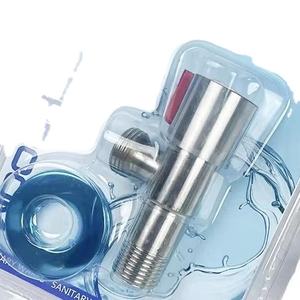 SUS 304 нержавеющая сталь 1/2 "X 3/8" Угловой запорный клапан гидравлический контроль воды Туалет ванная стиральная машина фитинг - Product Image 1