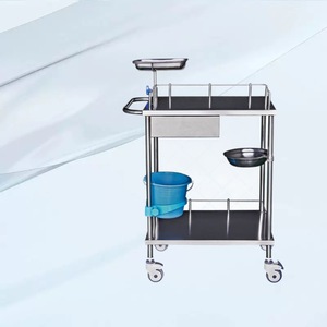 Carrito de aseo Xin Yuchen 670x450x900mm de acero inoxidable 304 para uso hospitalario - Product Image 1