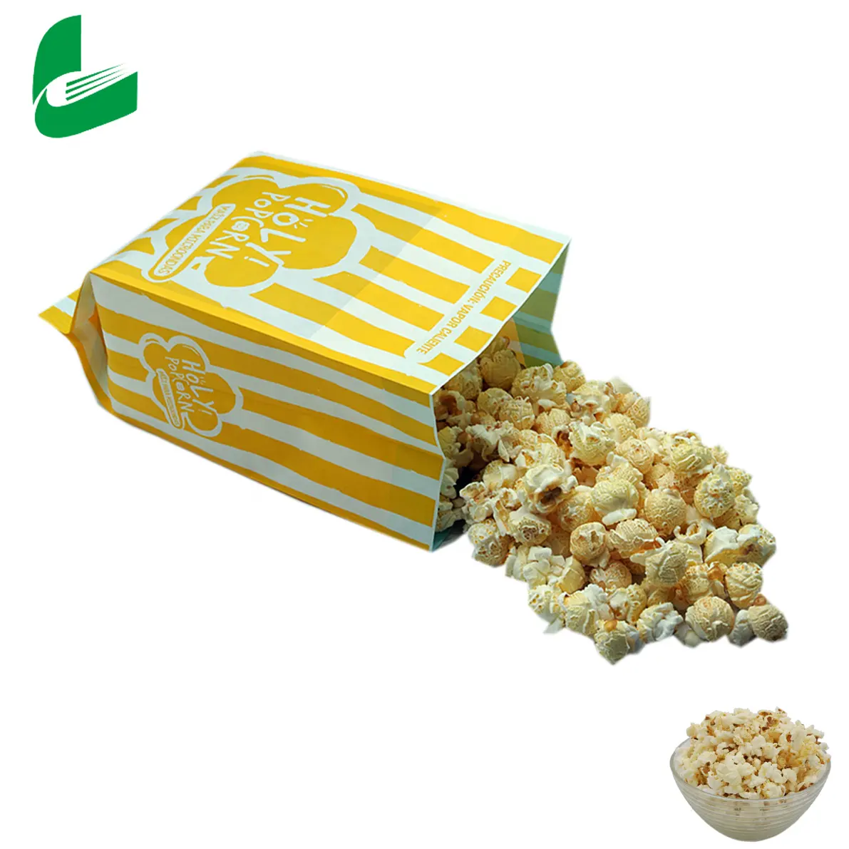 Produsen Grosir Kustom Kantong Kertas Popcorn Microwave Mudah Terurai dengan Desain Anda Sendiri.