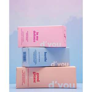 Carpeta de Papel para Crema Facial y Loción, con Logotipo Personalizado, Diseño Gratuito, Embalaje para Productos de Cuidado de la Piel, Laminación Mate, Esponja, Directo de Fábrica - Product Image 3