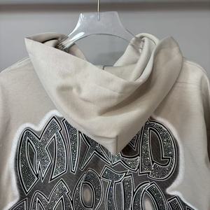 Nouveauté : Sweat à capuche zippé 100 % coton de qualité supérieure, épais, style streetwear, pour homme – Collection Mixed Emotions - Product Image 5