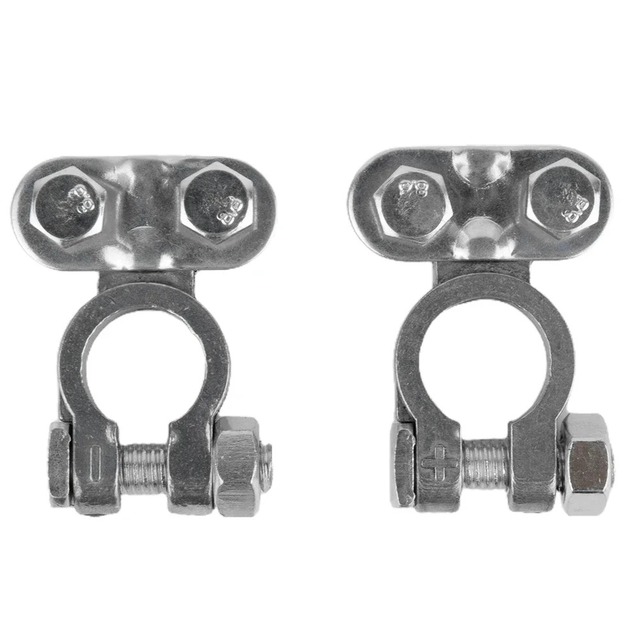 2Pcs 12V Battery Terminal Clamps Quick Release Connectors for Car RV Van Motorhome Leisure Battery