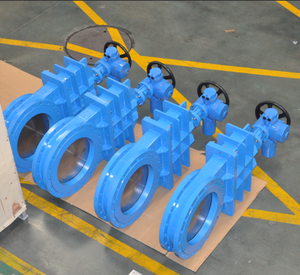 Vanne à guillotine à tige non montante à bride électrique Dn800 - Product Image 4