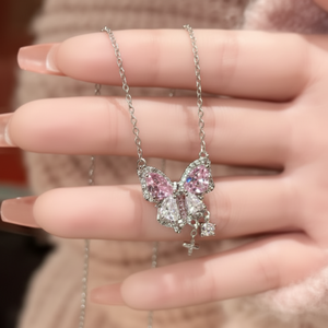 Trending stile coreano croce argento collana di perle di cristallo vendita calda all'ingrosso gioielli di moda per bambini e ragazze - Product Image 1