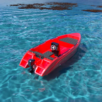 Coque monobloc de bateau à vitesse stable à grande vitesse en PEHD 4.9M certifiée CE pour Sea Lake Capacité de 7 passagers Catégorie-Bateaux à rames