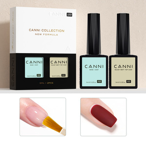 CANNI Nuovo <span class=keywords><strong>Set</strong></span> Smalto Gel UV Senza HEMA 9ml 2pz/lotto con <span class=keywords><strong>Base</strong></span>/Top Coat Opaco/Primer/Disidratante - Kit Regalo - Product Image 6