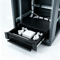 Caja Terminal de Fibra Óptica SC de 2U y 48 Puertos con Cajón Extraíble, Panel de Conexiones ODF de Alta Resistencia para Montaje en Rack, para Redes de Centros de Datos FTTH