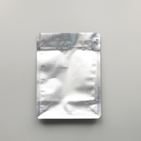 Bolsa de Café Premium de Fondo Plano con Válvula y Cierre, Bolsa de Café Plateada de Grado Alimenticio para Exteriores