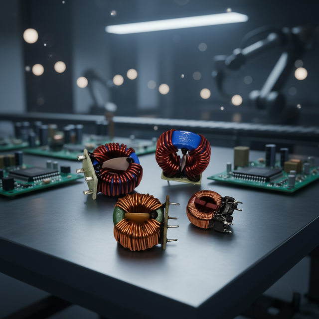 Customized High Current Common Mode Choke Nanocrystalline Core Toroid Coil Inductor Operating Temp -40 +150C Frequency