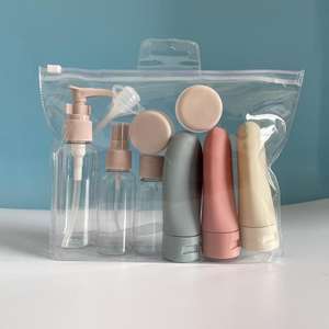 Set de viaje para rellenar botellas, botella transparente de plástico para cosméticos, botella para loción, portátil - Product Image 4